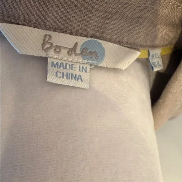 Boden Taupe Belted Shirt Dress - Picture 5 of 5